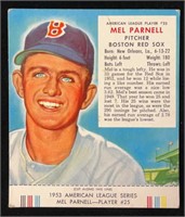 - 1953 Red Man Tobacco #25AL Mel Parnell