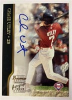 2002 Bowman #BA-CU Chase Utley Autographed Rookie