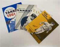 (4) New York Yankees Yearbooks - 1961,1963-65