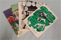 (5) c1940's Philadelphia Eagles Football Programs