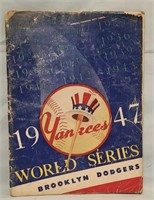 1947 Yankees World Series vs Dodgers Program