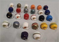 (26) c1970's Mini Plastic NFL Football Helmets
