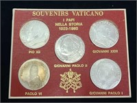 Souvenir Vaticano Silver 5 Coins Set