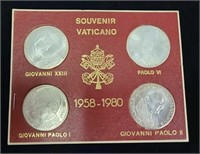 Souvenir Vaticano Silver 4 Coins Set