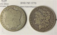 Coin - 1888 & 1888O Morgan Silver Dollars