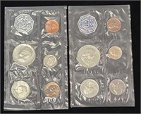 1963 & 1964 US Silver Mint Sets