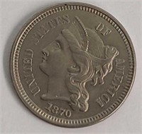 1870 Three Cent Nickel