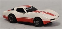 Tyco Red & White Corvette HO Slot Car
