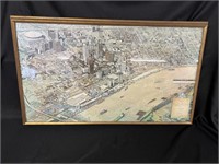 New Orleans Map Framed
