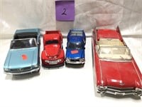 Four Model Die-Cast Cars