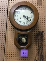 Regulator 31-Day Clock, (Works, Crack in Door)