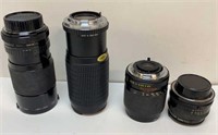 (4) Camera Lens - Yashica, Osawa, Kiron,  Canon
