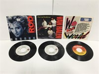 Three Vintage 45 Records from the 80s