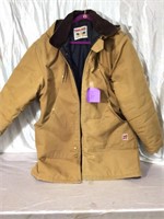 Tough Duck Size Large Lined Men's Hooded Long Coat