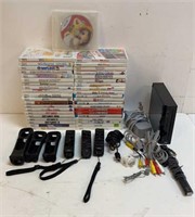 Black Nintendo Wii Video Game Console w/ 42 Games