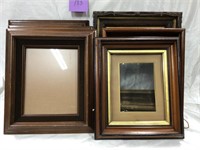 6 Assorted Vintage Wood Frames, 12 x 15 range,