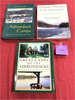 3 - Adirondack Great Camp + Climate books
