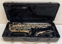 Silver Alto Saxophone by Helmke Model 1088 in Case