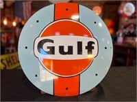 20” Round Porcelain Gulf Sign