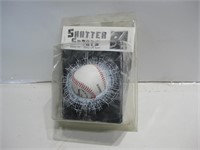 NIP Shatter Sports Baseball Broken Window Cling