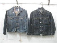 Two Children's Blue Jean Jackets Assorted Sizes
