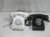 Two Vtg Rotary Dial Telephones Untested See Info