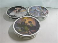Eleven 8.5" Norman Rockwell Mother's Day Plates