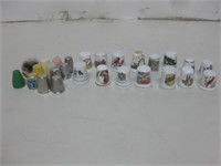 Assorted Collectible Thimbles Pictured