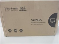 View Sonic VG2455 Monitor In Box Untested