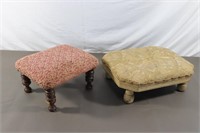 2 small antique footstools