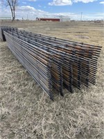 5- 6 Bar 1-1/4" Steel Continous Fence Panels