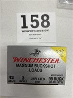 15 rd 12ga Winchester Magnum 3” 00 Buckshot