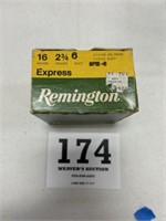25 rd 16 gauge 6 shot Remington express ammo