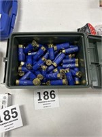 Rio 12 gauge low brass target ammo & can