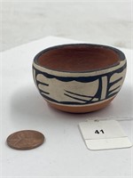 Traditional Signed Native Clay Hopi Bowl