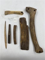 Lot Of 6 Misc. Native Alaskan Bone Tools