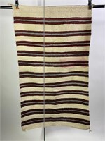 Vintage Navajo Hand Woven Rug Stripes