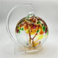 Large Hand Blown Glass Ornament