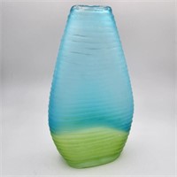 10" Green to Blue Vase