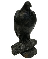 Eagle Hand Carved In Stone By Wilson Mgambiza