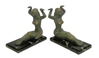 Art Deco French Bookends/Egyptian Dancers