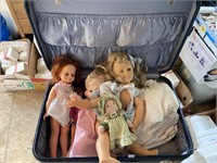 plastic baby dolls in hard case