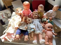 hard plastic Baby dolls 1971 Mattel and others