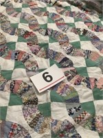 Hand sewn and tied quilt - 80" x 72"
