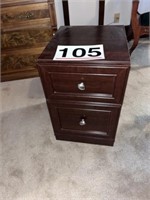 Two Draw wood cabinet and Shredder