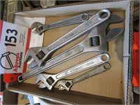 Adjustable Wrenches (5), Williams,