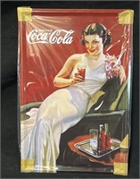 Retro look metal sign Coca Cola evening drink- WB