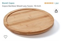 New($29) Copco Bamboo Wood Lazy Susan, 10-Inch