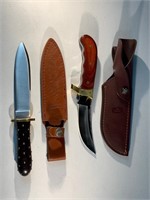 2 Fixed Blade Buck & Marbles Knives
