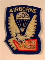 503rd Airborne PIR Bullion Patch WW2